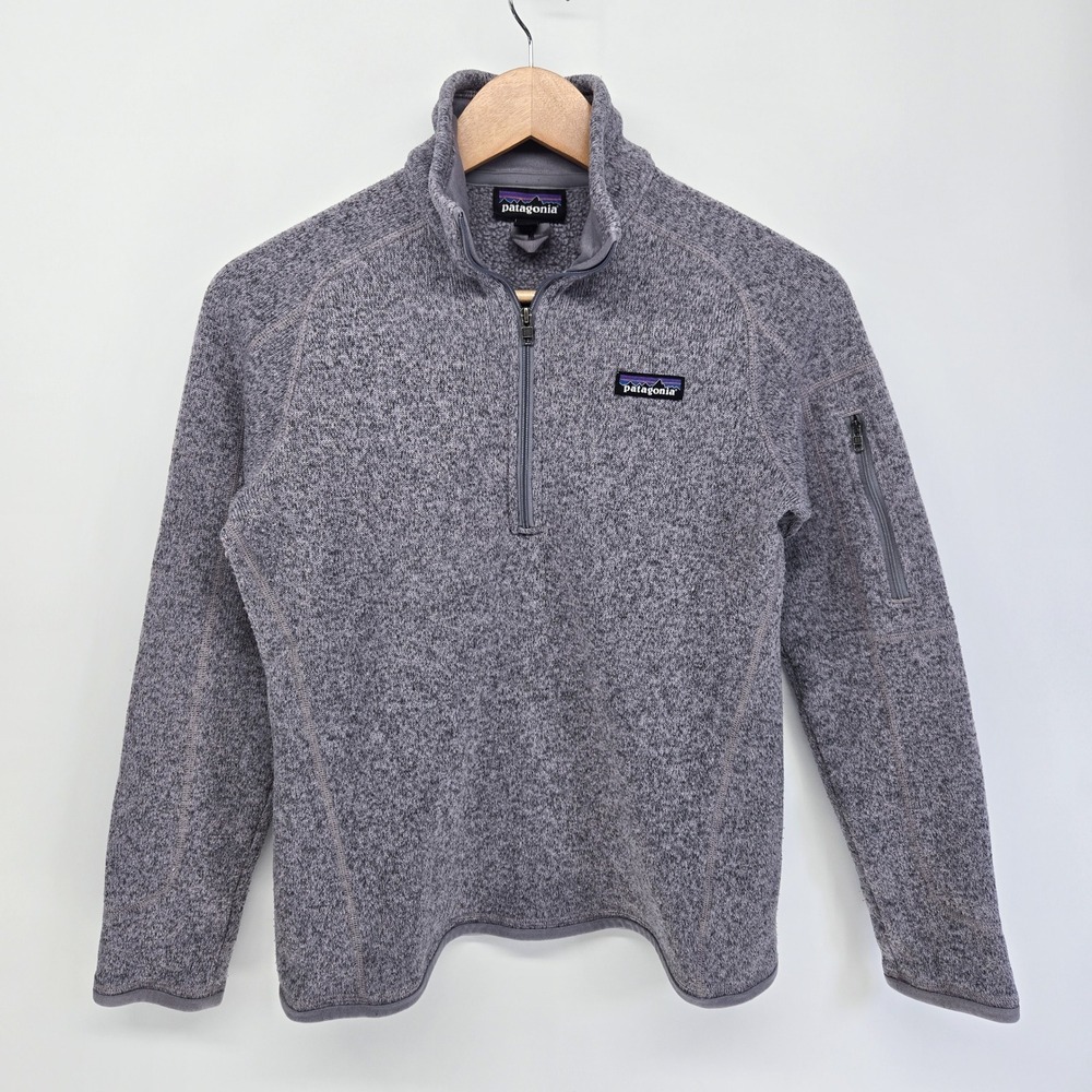 Patagonia Better Sweater Women S Purple 1/4 Zip Fleece Pullover STY25617